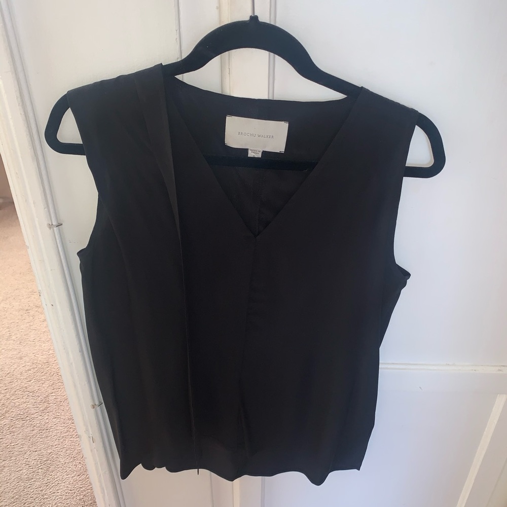 Brochu Walker Silk Tank - Black